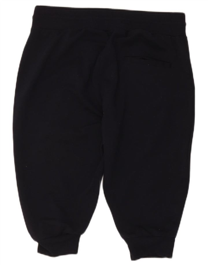 Zara Damen-Bermuda-Sportshorts, groß, marineblaues Polyester