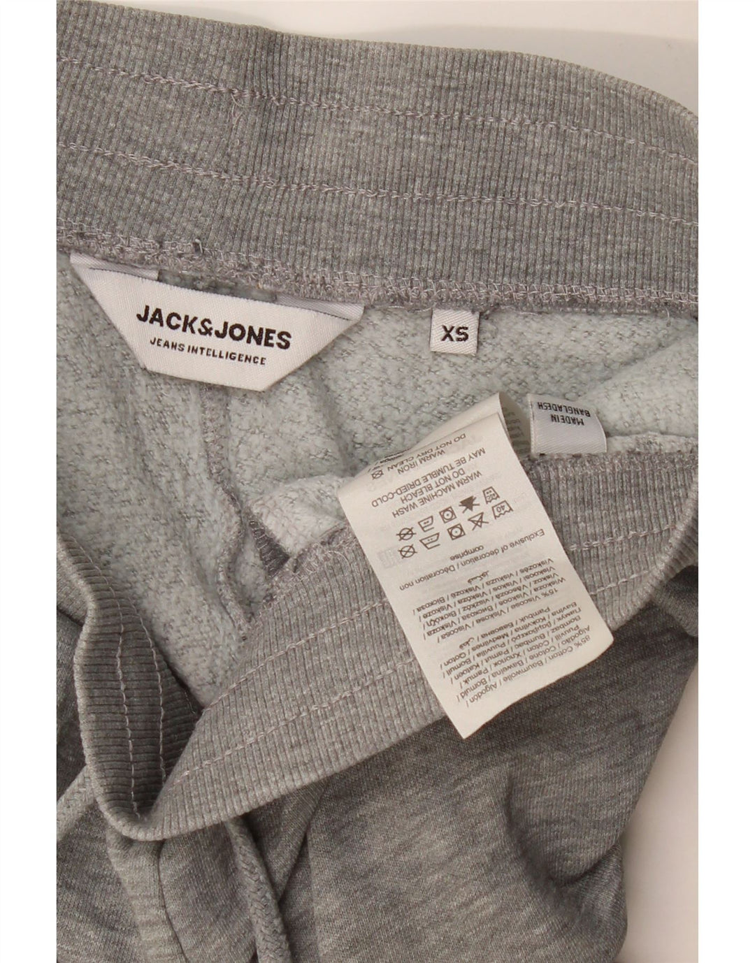 JACK & JONES Herren-Trainingshose mit Grafik, Jogginghose, XS, Grau gefleckt