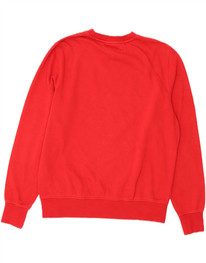 TOMMY HILFIGER Herren Sweatshirt Pullover XL Rot Baumwolle