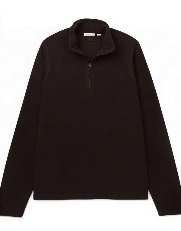 Mountain Warehouse Womens Zip Neck Fleece Jumper UK 14 Medium Black