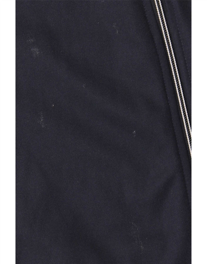 Adidas Herren-Trainingsanzug-Top-Jacke, mittelmarineblaue Baumwolle