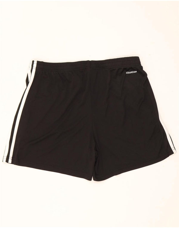 Adidas Damen Aeroready Sport Shorts UK 16/18 Large Schwarz Polyester