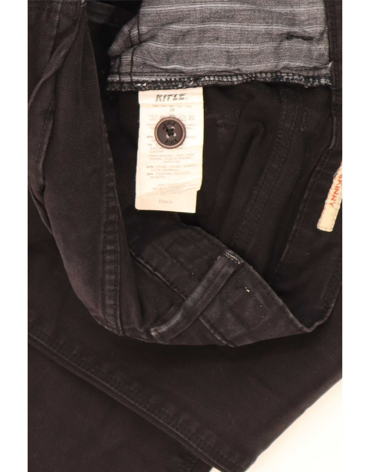 Rifle Damen Skinny Jeans W29 L32 Schwarze Baumwolle