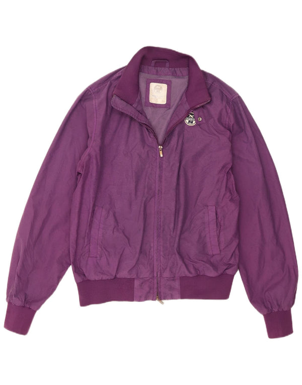 North Sails Damen Bomberjacke UK 16 Large Lila Nylon