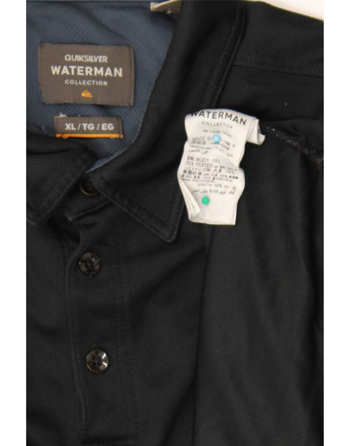 Quiksilver Herren Poloshirt XL Schwarz Polyester