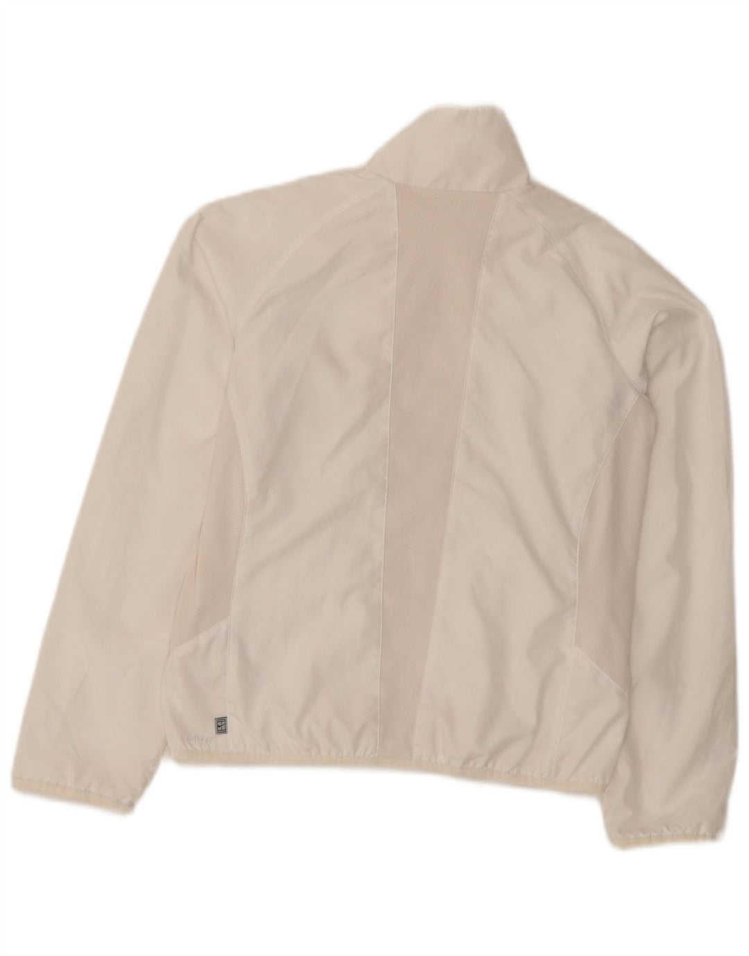 NIKE Damen-Trainingsanzugoberteil, UK-Größe 14, mittelweißes Polyester