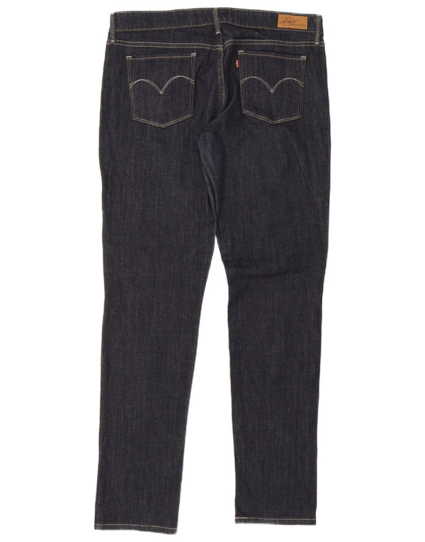 Levi's Damen Slight Curve Skinny Jeans W32 L34 Marineblau Baumwolle