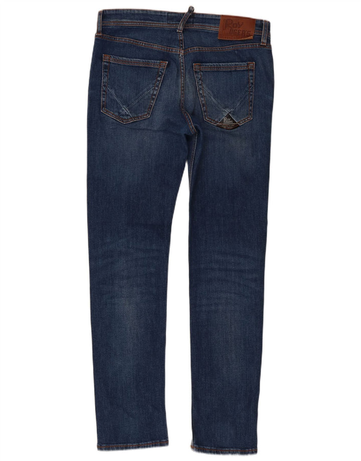 Roy Rogers Herren Slim Jeans W33 L31 Blaue Baumwolle