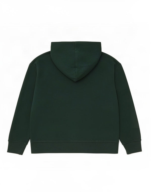 Zara Damen Übergroßer Kapuzenpullover UK 16 Große grüne Baumwolle