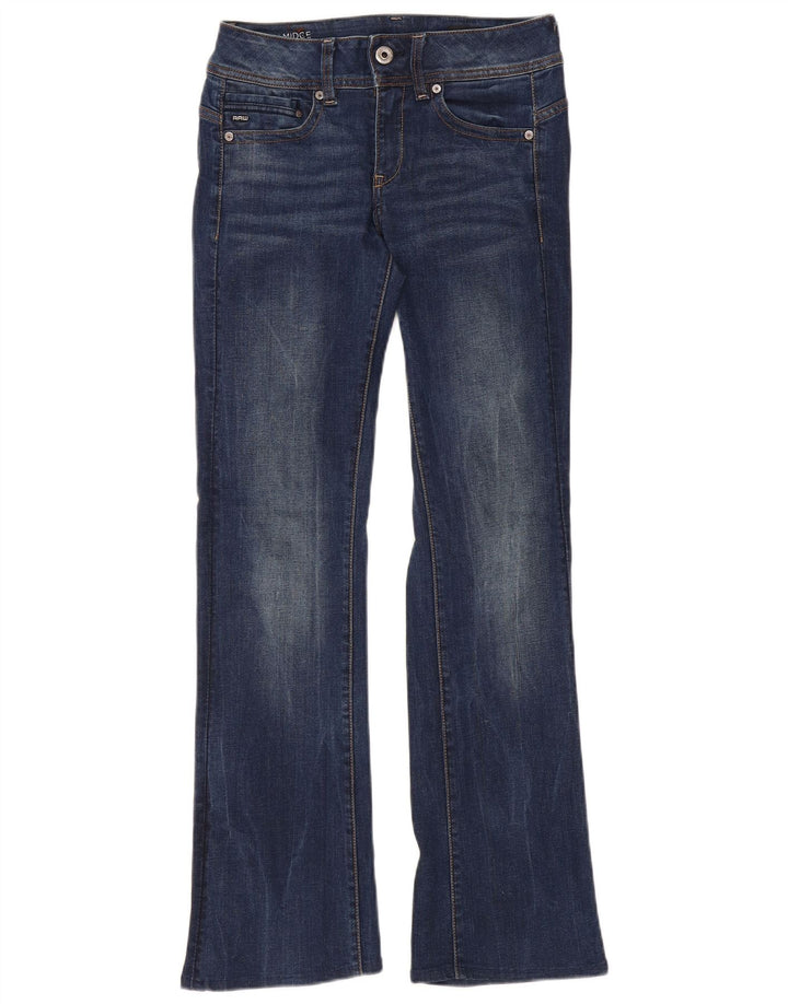 G-Star Damen Midge Bootcut Jeans W28 L32 Blaue Baumwolle