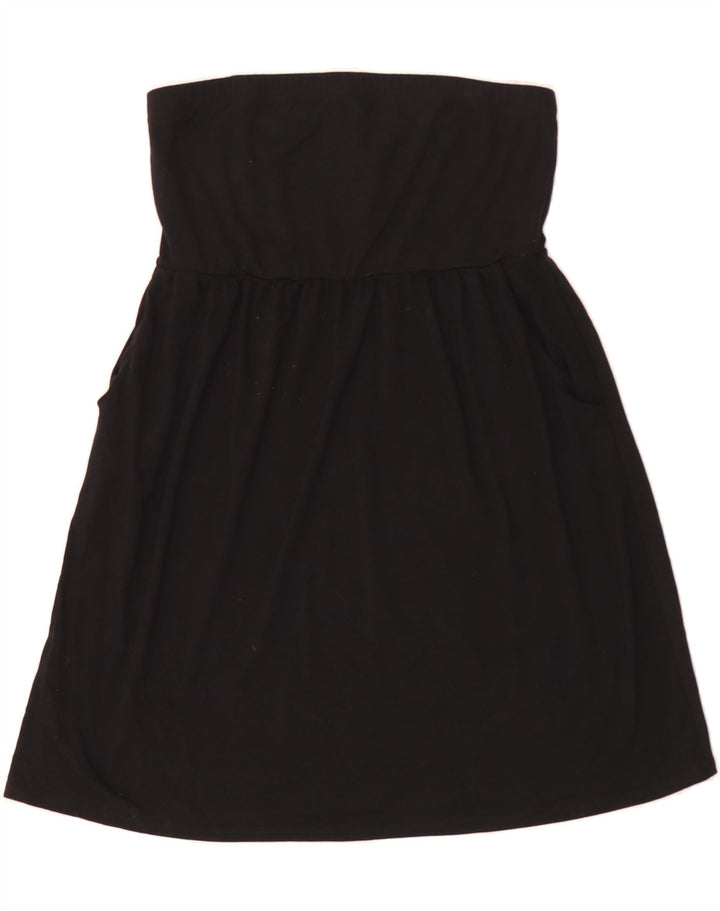 MOSSIMO Womens Strapless Dress UK 14 Large Black Vintage Mossimo and Second-Hand Mossimo from Messina Hembry 