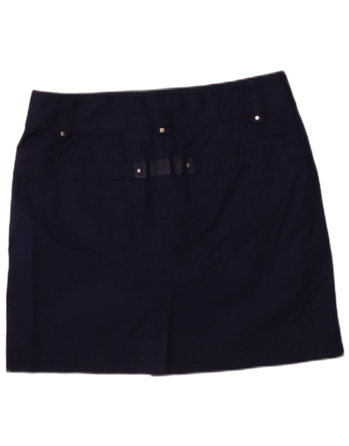 RALPH LAUREN Damen Skort US 10 Large Marineblaue Baumwolle
