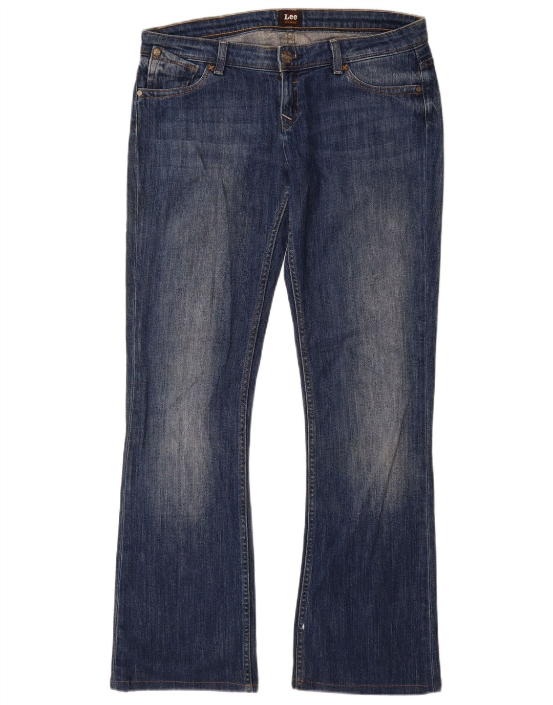 Lee Damen Bliss Bootcut Jeans W31 L35 Blaue Baumwolle