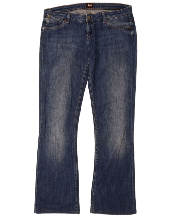 Lee Womens Bliss Bootcut Jeans W31 L35 Blue Cotton