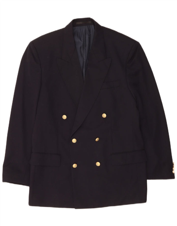 Paul & Shark Zweireihiger Blazer für Herren, IT 50, große marineblaue Wolle