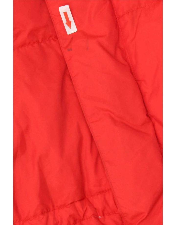 Kejo gepolsterte Herrenjacke mit Kapuze, UK 36, kleines rotes Nylon