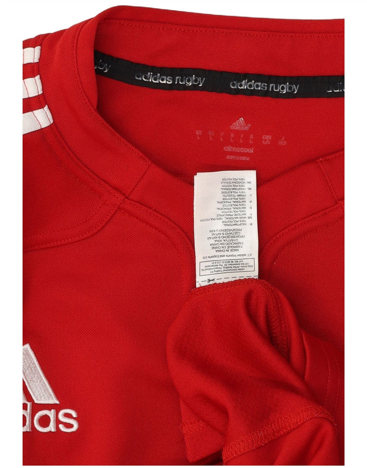 Adidas Herren Climacool T-Shirt Top Large Rot Polyester