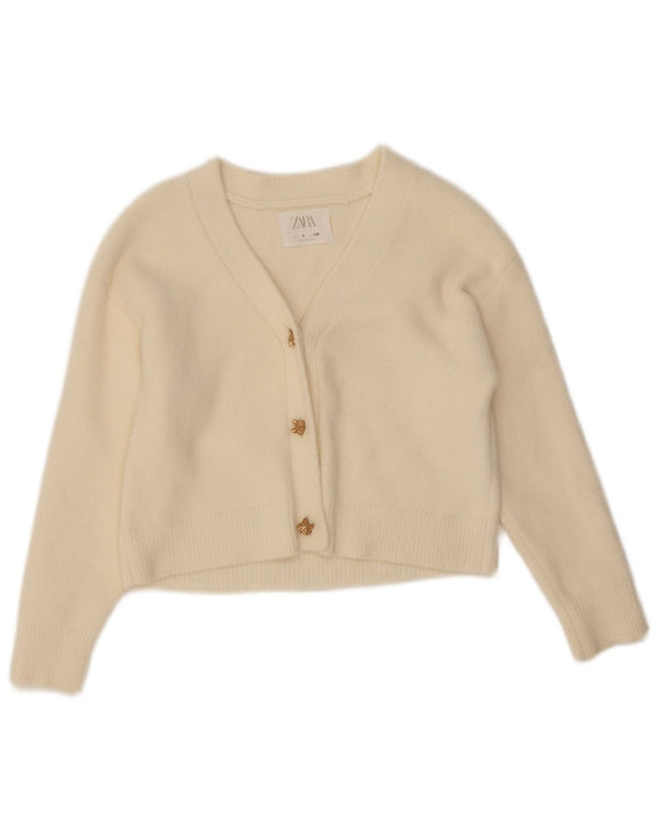 Zara Strickjacke für Mädchen, 7–8 Jahre, gebrochenes Weiß