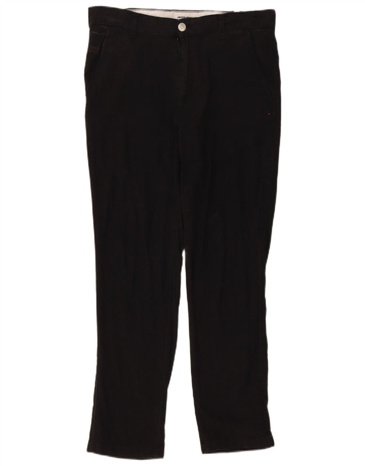 Jack & Jones Slim Chino-Hose für Herren, W30, L27, Schwarz, Polyester