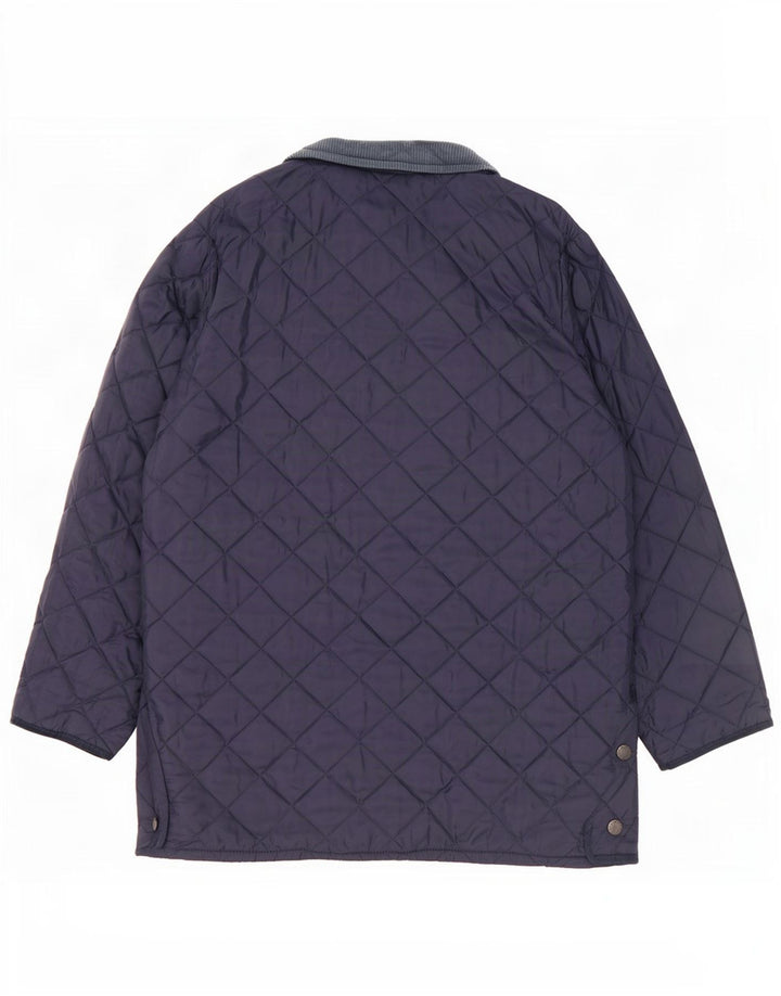 Barbour Herren LIDDESDALE Steppjacke UK 40 Großes marineblaues Nylon