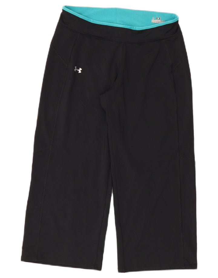 Under Armour Capri-Trainingshose für Damen, UK 10, Größe S, Schwarz, Polyester
