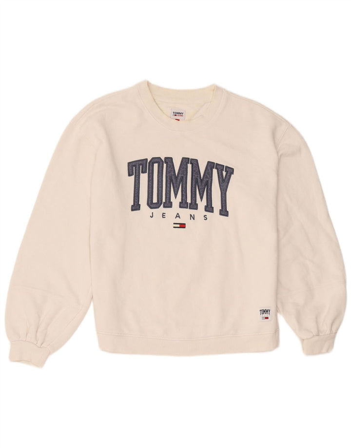 Tommy Hilfiger Herren-Sweatshirt mit Grafik, mittelweiße Baumwolle