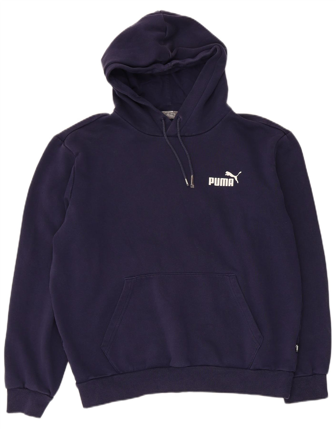 Puma Herren Grafik-Hoodie-Pullover aus Baumwolle in mittlerem Marineblau