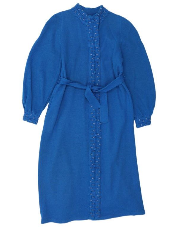 Vintage Damen Pulloverkleid UK 18 XL Blau