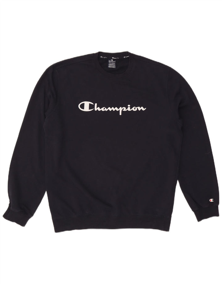 CHAMPION Herren-Sweatshirt mit Grafik, 2XL, Marineblau, Baumwolle