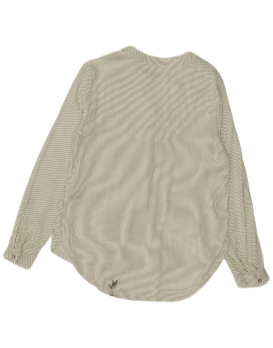 Marks & Spencer Damen Pullover-Hemd UK 6 XS Grüne Nadelstreifen-Viskose