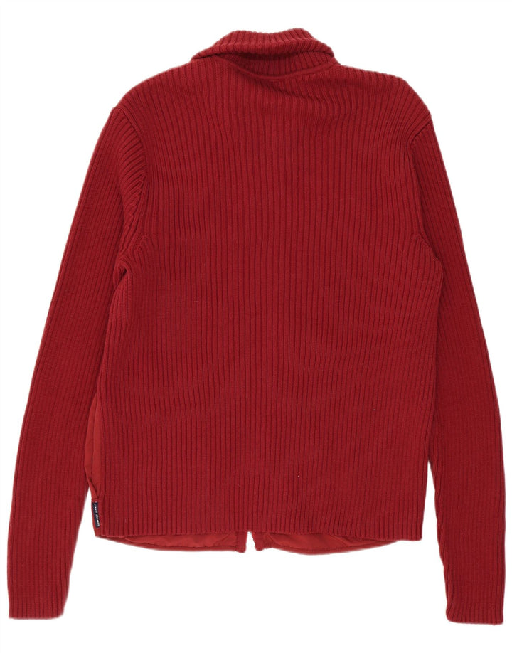 ARMANI EXCHANGE Herren-Strickjacke aus mittelrotem Nylon