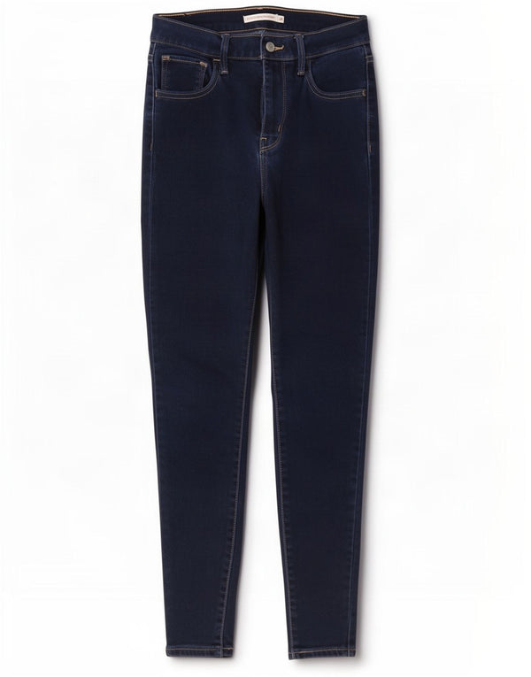 Levi's Damen 720 High Rise Super Skinny Jeans W26 L28 Marineblau Baumwolle