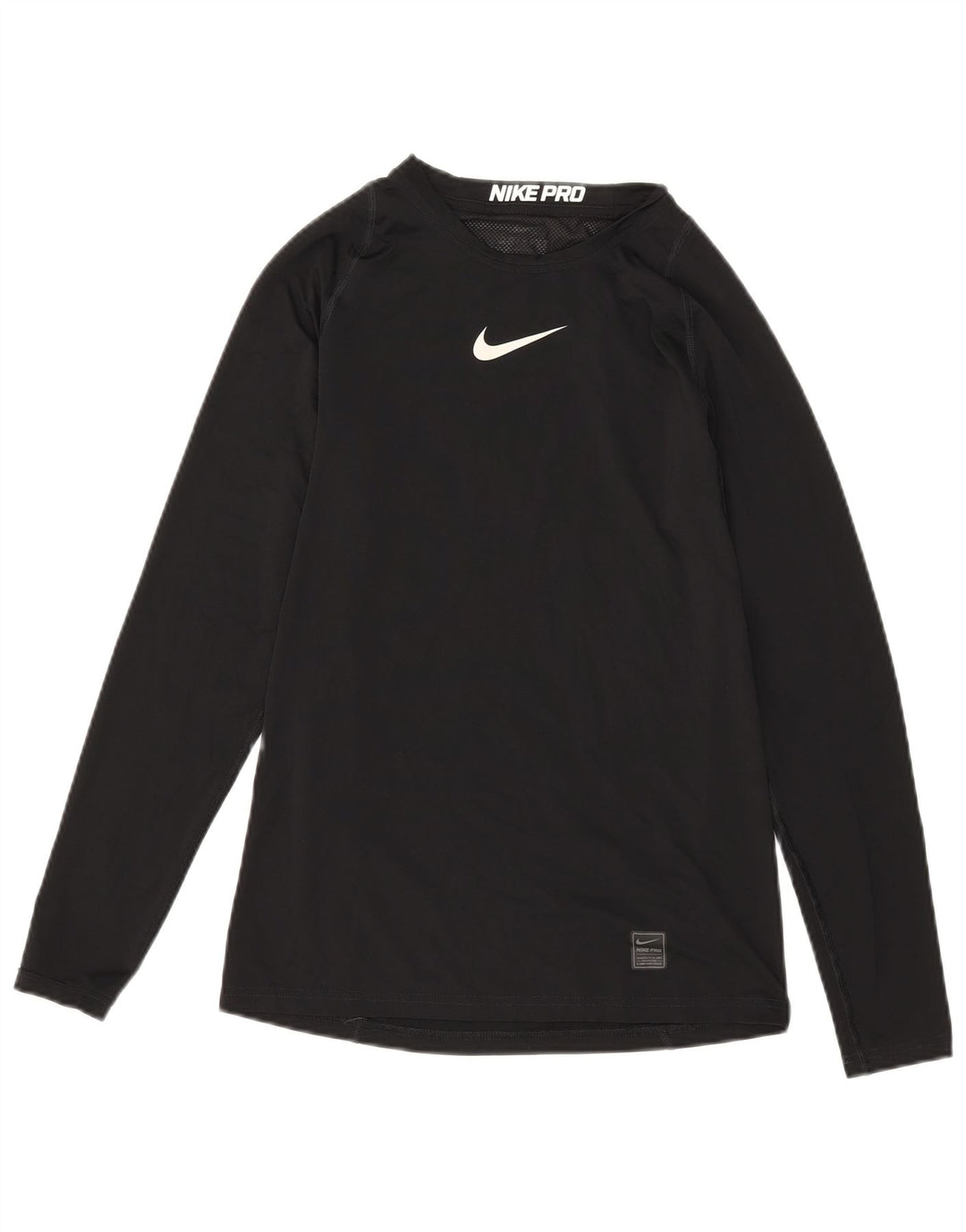 Nike Herren Dri Fit Graphic Top Langarm Small Schwarz Polyester