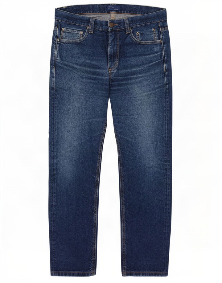 Zara Herren Straight Jeans EU 40 Mittel W31 L30 Blau