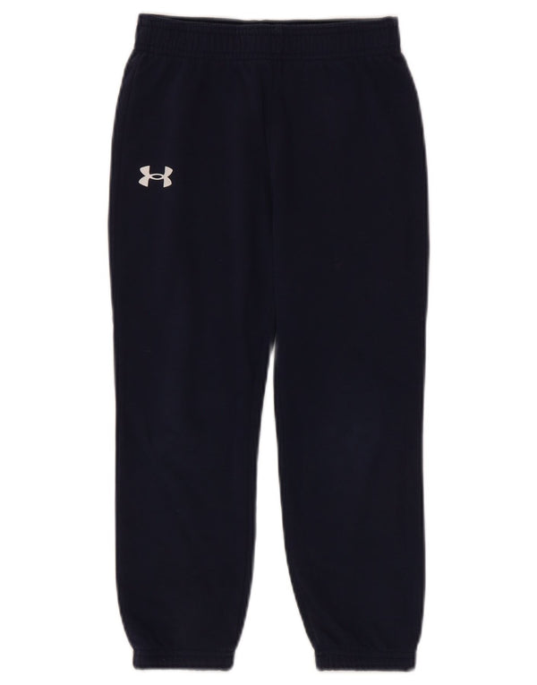 Under Armour Jungen-Trainingshose, Jogginghose, 5–6 Jahre, marineblaue Baumwolle