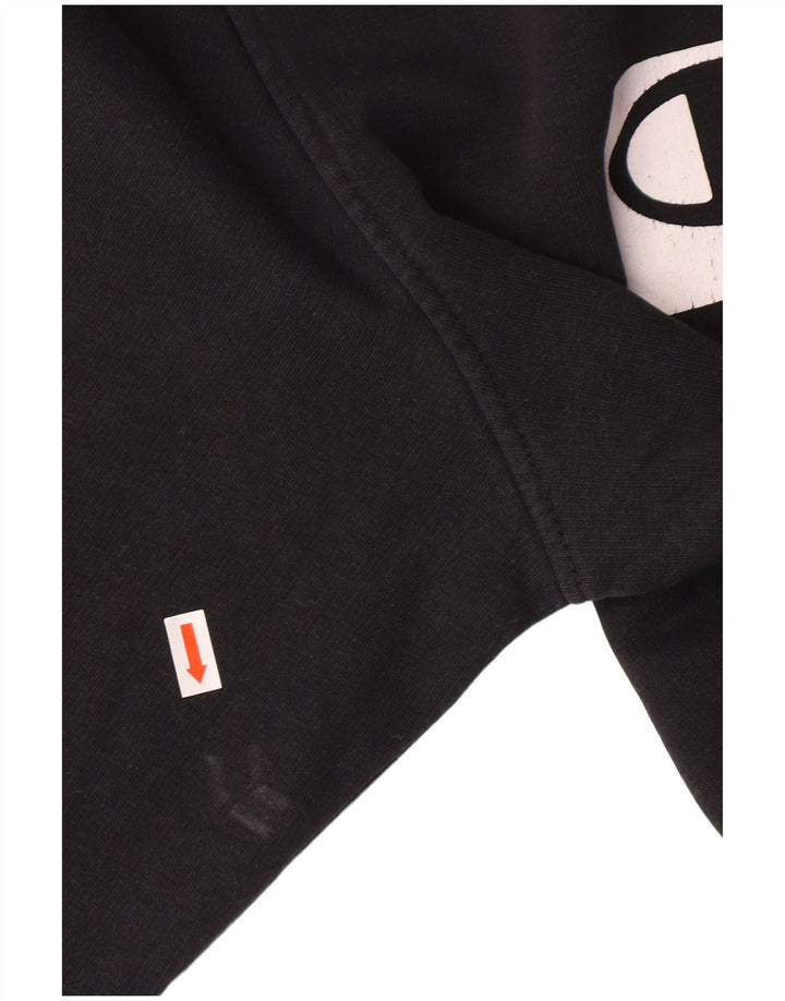 CHAMPION Herren New York Graphic Hoodie Pullover 2XL Schwarz Baumwolle