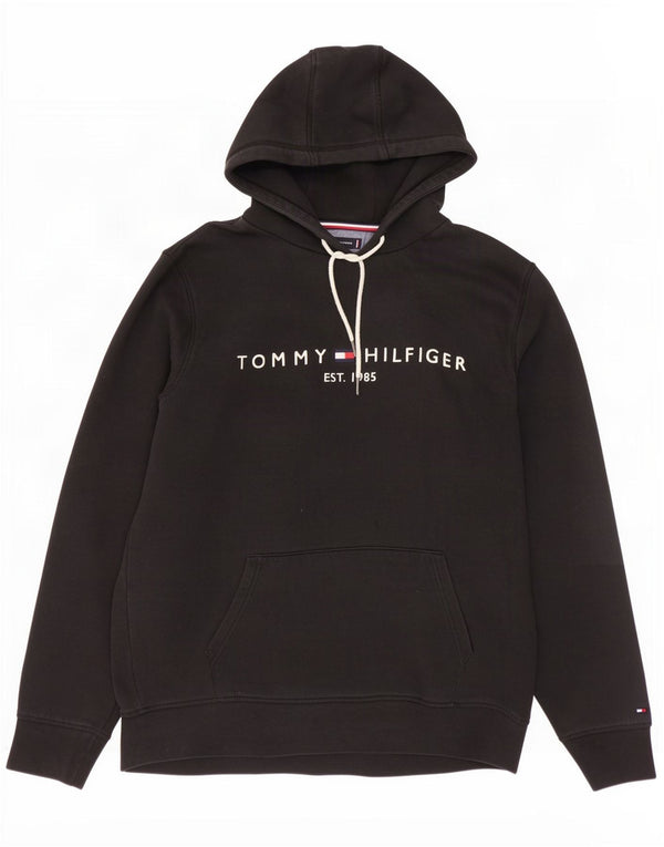 Tommy Hilfiger Herren Graphic Hoodie Pullover XL Schwarz Baumwolle