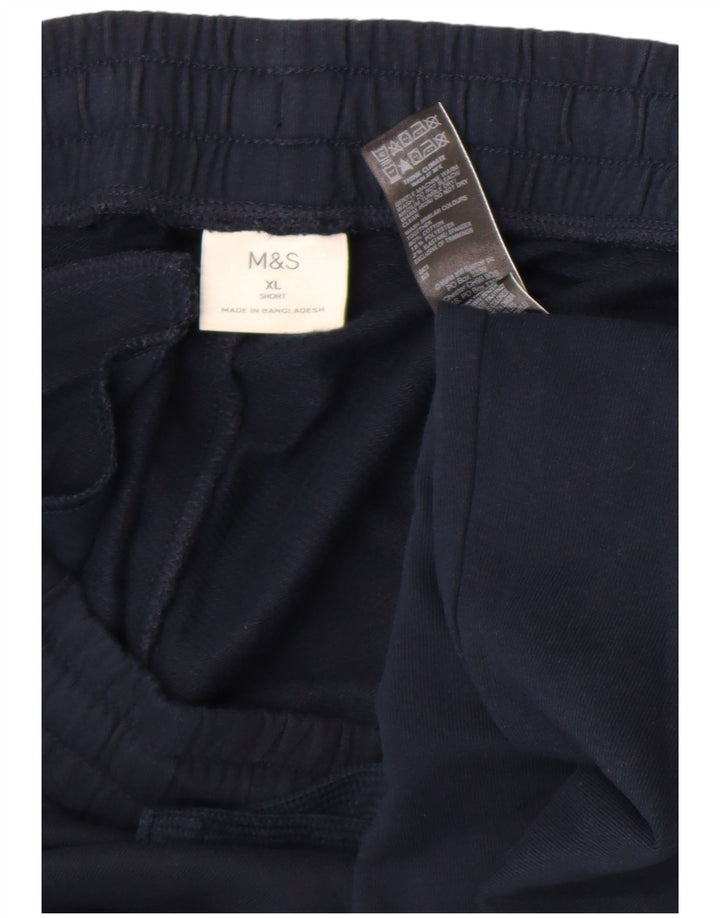 Marks & Spencer Herren-Trainingshose XL, Marineblau, Baumwolle