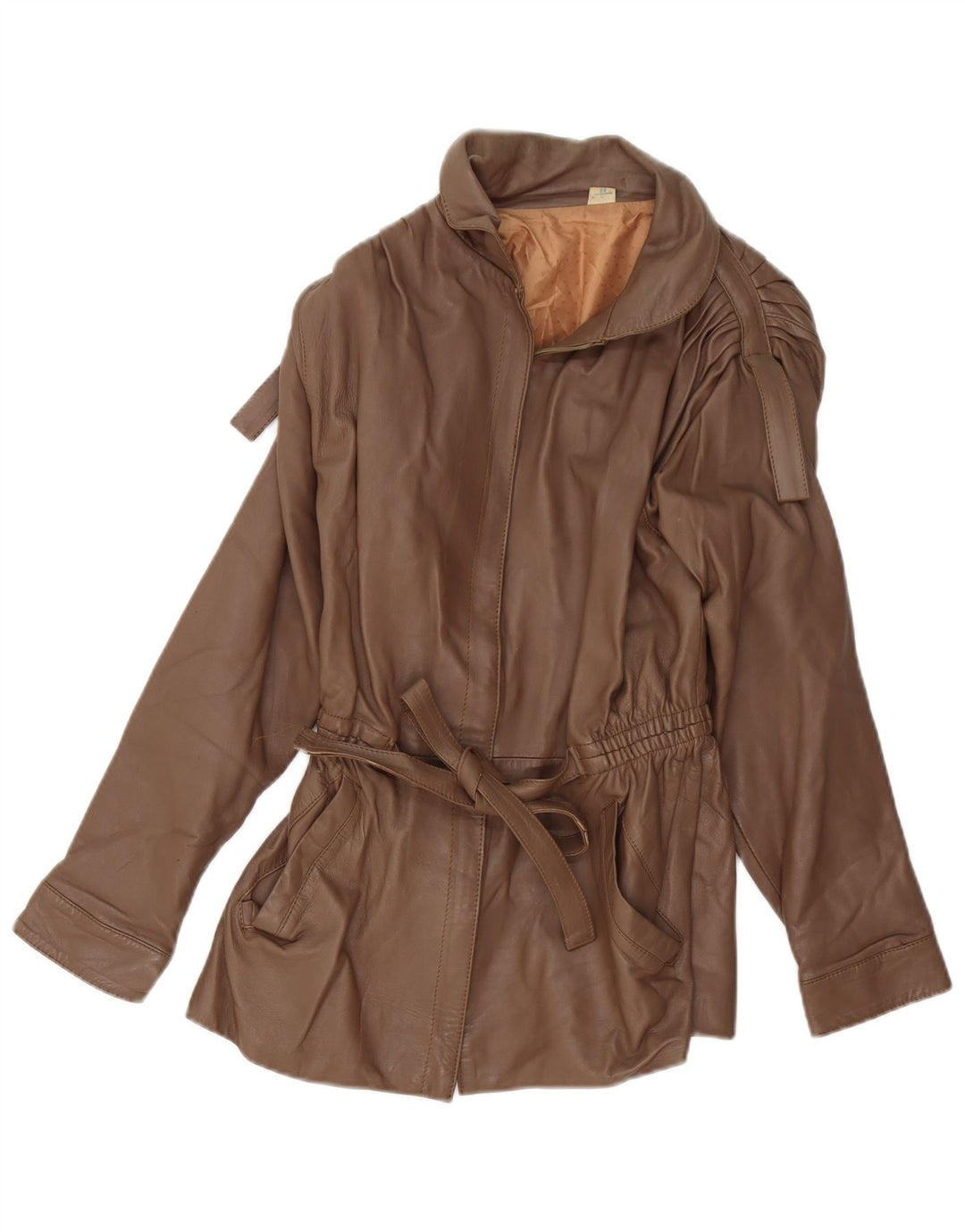 Vintage Damen Lederjacke IT 38 XS Braun