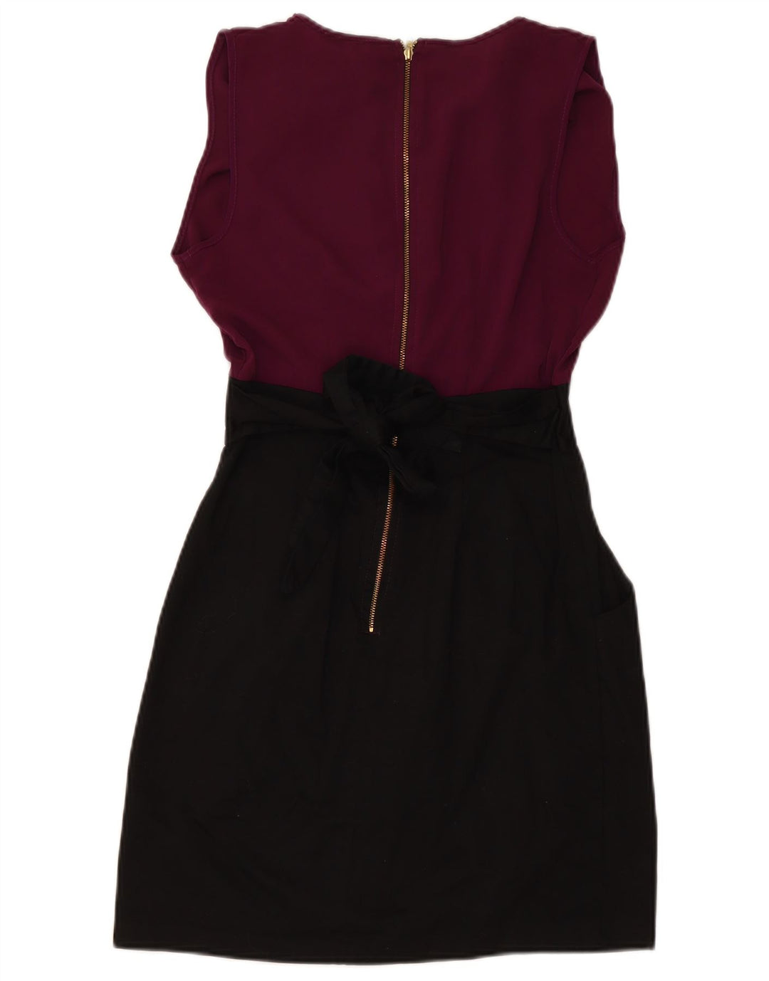 CLOSET Ärmelloses Etuikleid für Damen, UK-Größe 10, Größe S, Schwarz, Colourblock-Baumwolle