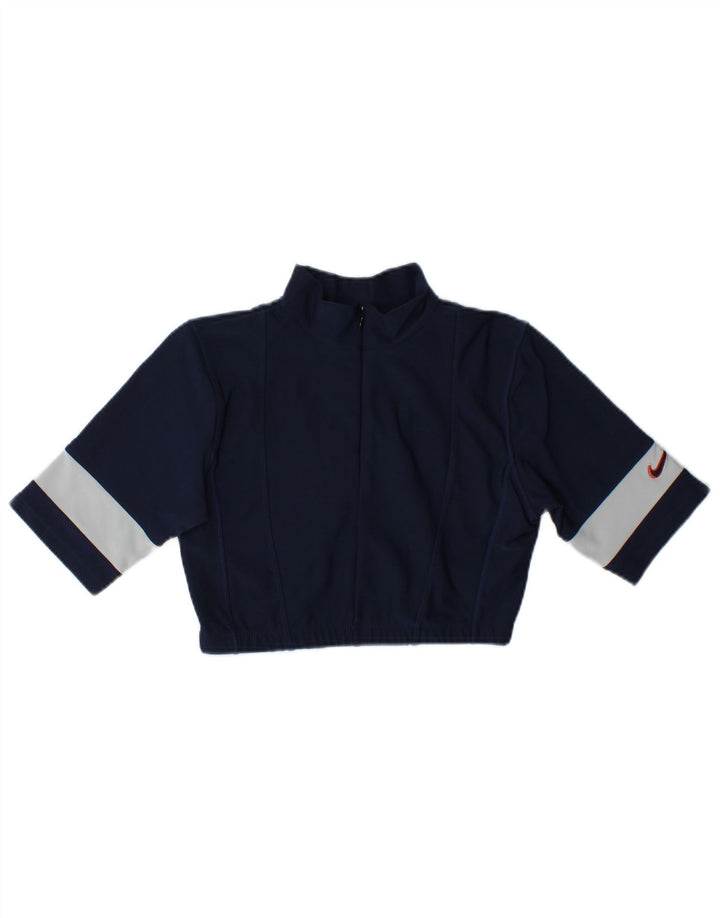 Nike Mädchen-Pullover-Trainingsoberteil mit Reißverschluss, 12–13 Jahre, Größe L, Marineblau
