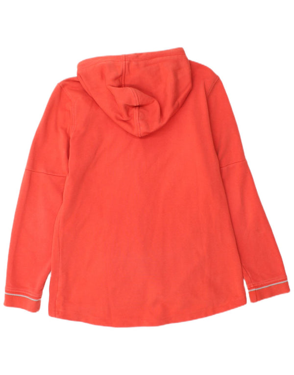 Arena Womens Graphic Zip Hoodie Pullover UK 14 Große rote Baumwolle