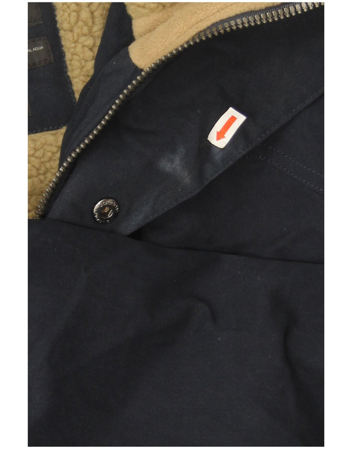 Volcom Herren-Parka mit Kapuze, UK 42, XL, Marineblau, Baumwolle