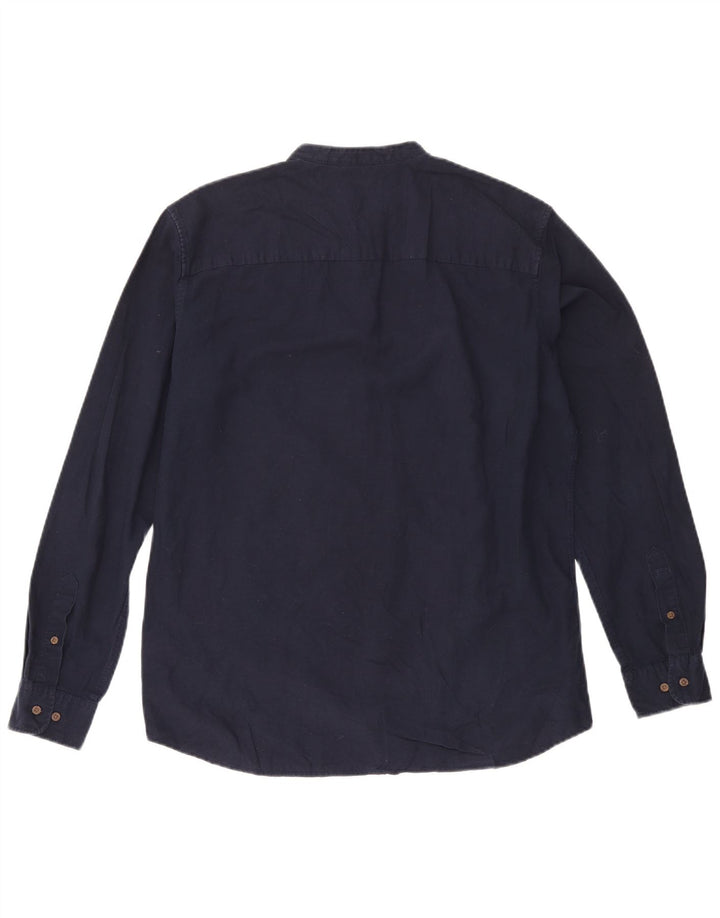 Jack & Jones Herren-Slim-Fit-Pulloverhemd, groß, marineblau, Baumwolle