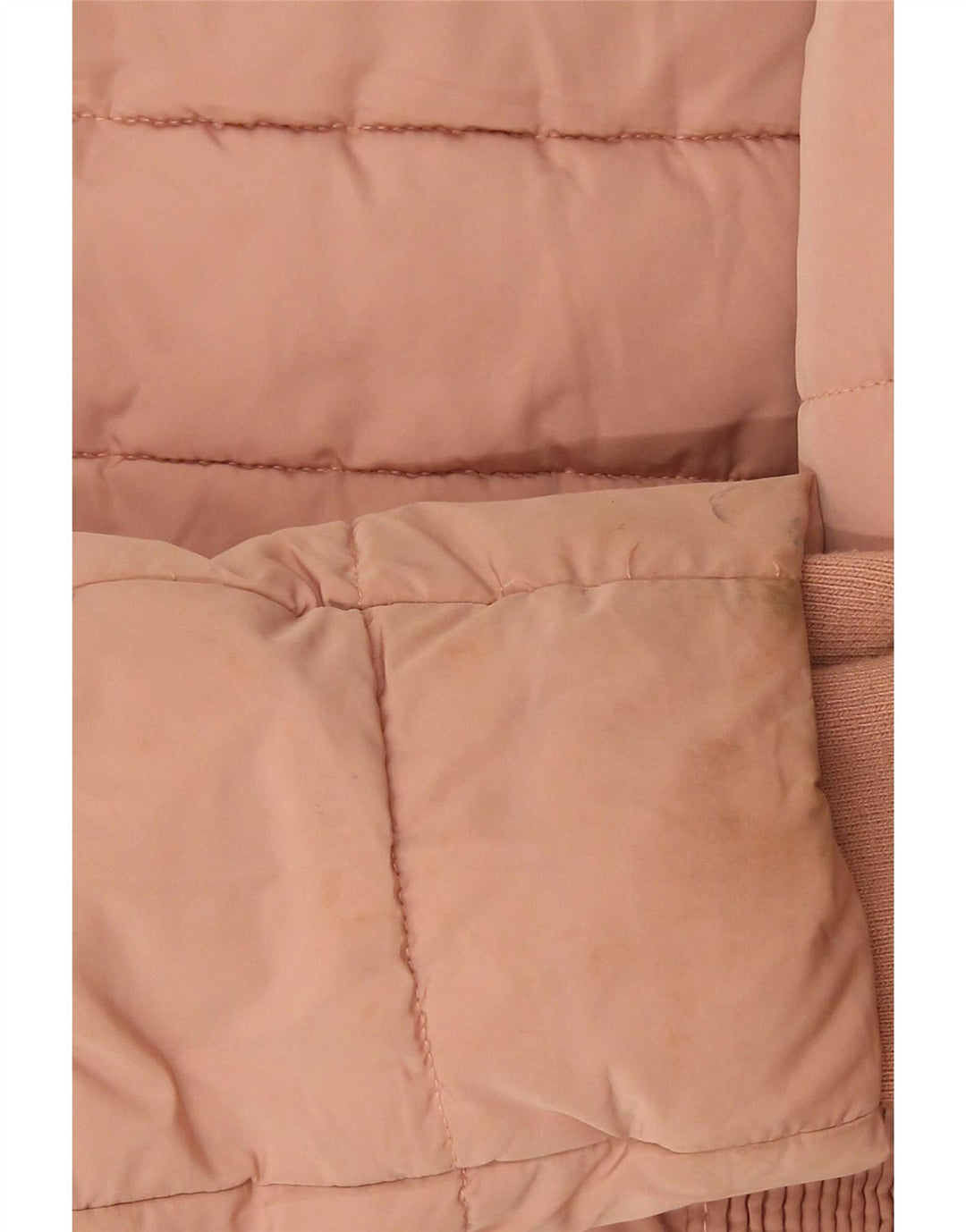 Zara Damen Wattierte Jacke UK 12 Mittelrosa Polyester