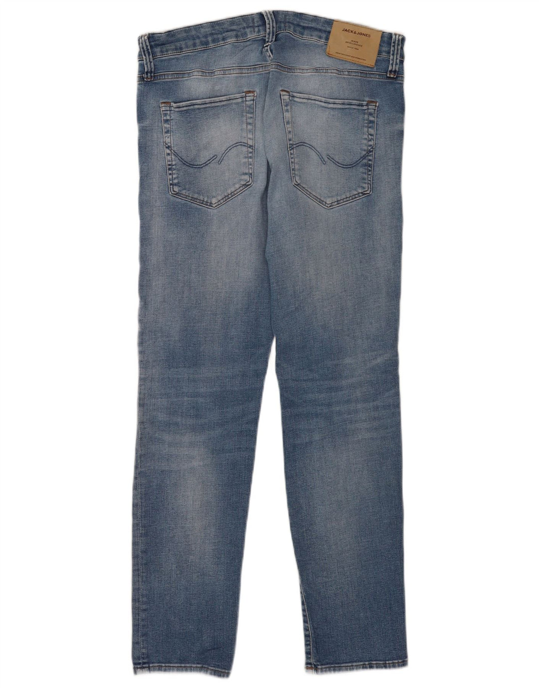 Jack & Jones Herren GLENN Slim Jeans W32 L30 Blaue Baumwolle