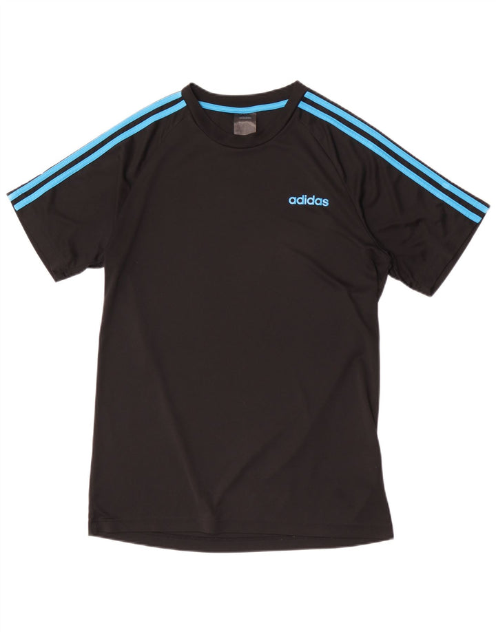 ADIDAS Herren Climalite T-Shirt Top Medium Schwarz Polyester