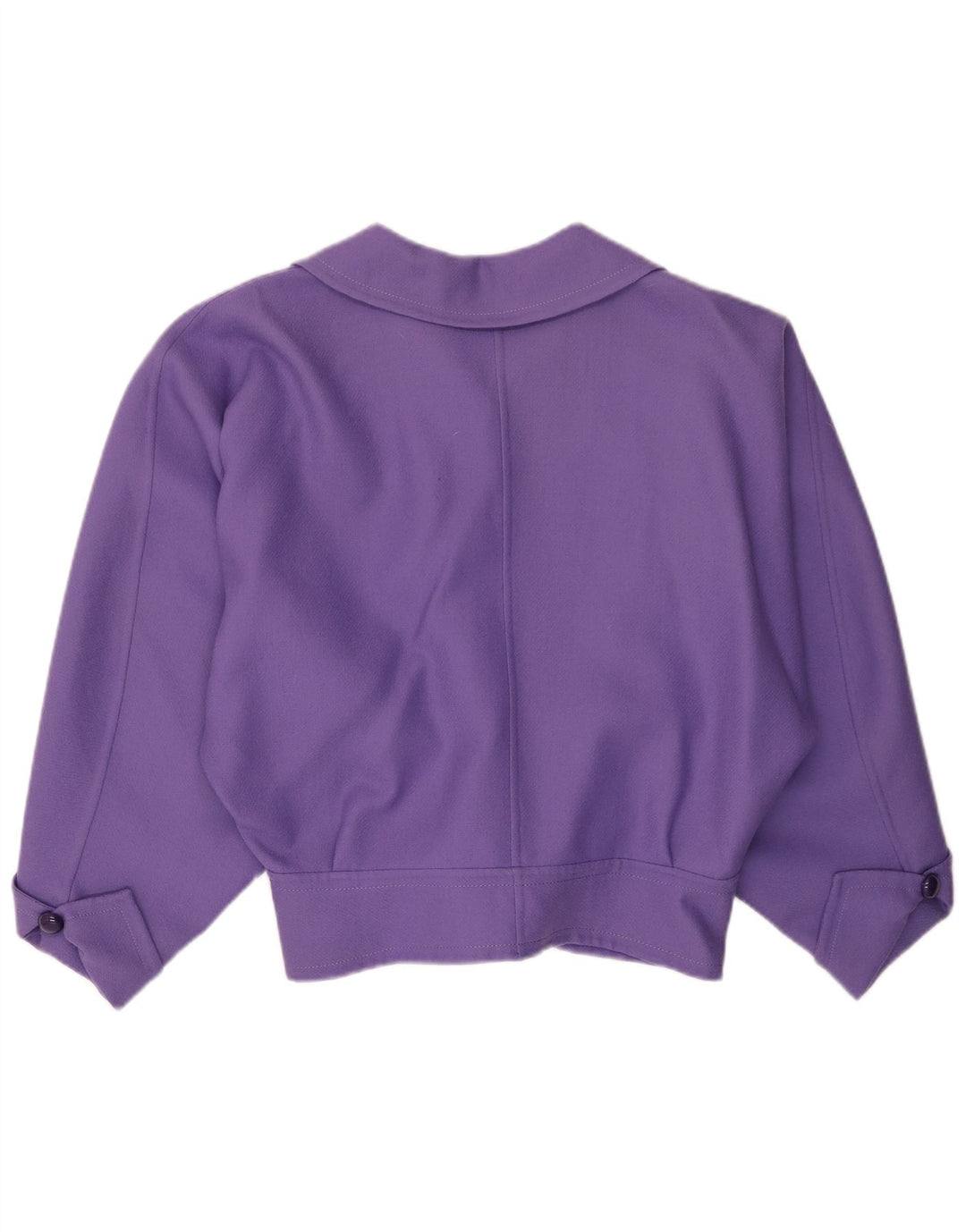 VINTAGE Damen 4-Knopf-Blazerjacke UK 16 Large Lila