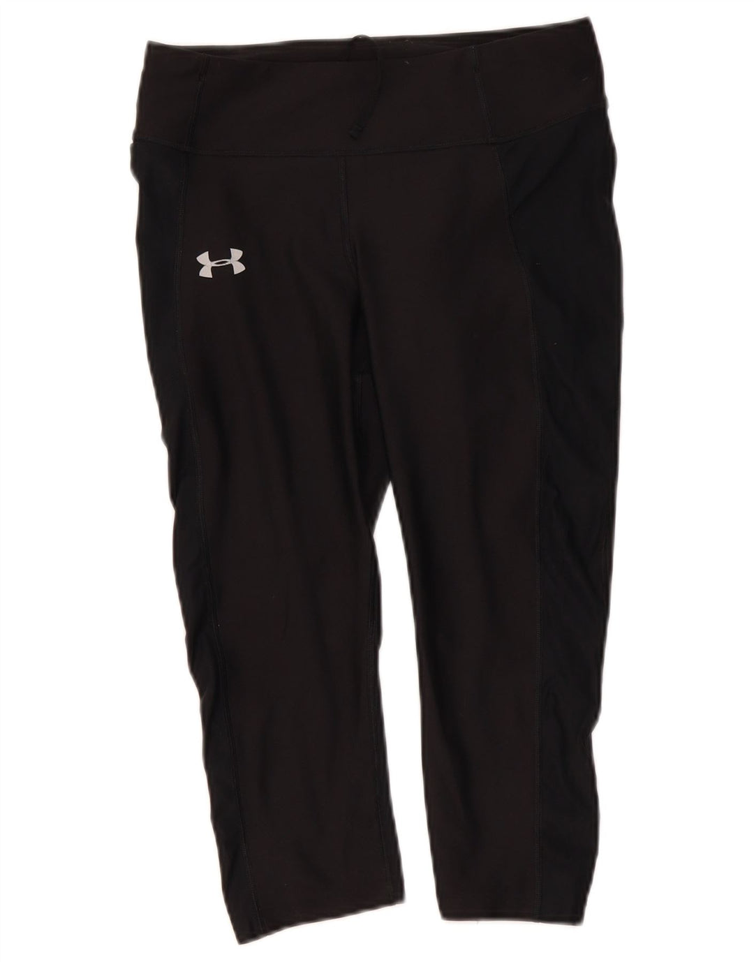 Under Armour Damen Heat Gear Capri Leggings UK 12 Medium Schwarz Polyester