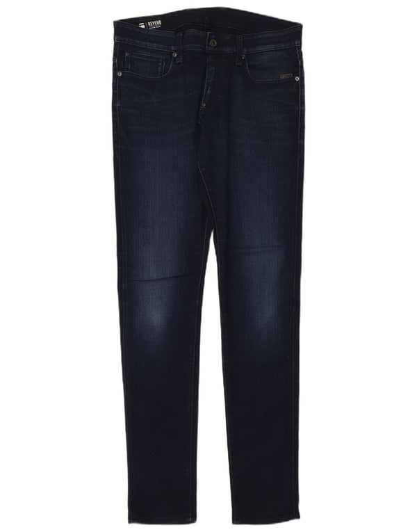 G-STAR Herren Revend Super Slim Jeans W33 L34 Marineblau Baumwolle